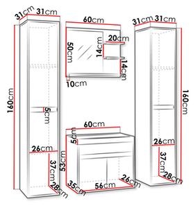 Z0ND0 Mobilier baie Garmana XL (matera + breslau castan) . 1103912