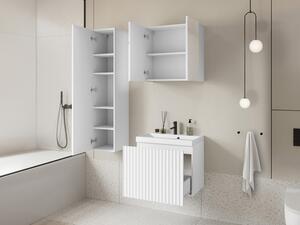 Z0ND0 Mobilier baie Dymysos I (Stejar wotan + Alb) . 1103876