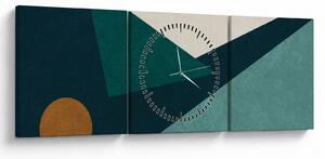 Tablou - Abstract cubic (cu ceas) (90x30 cm)