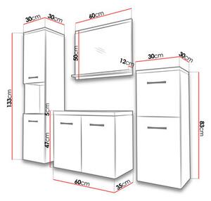 Z0ND0 Mobilier baie Megasa I MDF (Alb + Alb) . 1104002