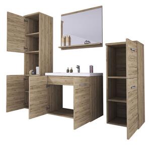 Z0ND0 Mobilier baie Megasa I MDF (Alb + Alb) . 1104002