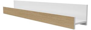 Raft de perete Anrik AR17 (Alb + lucios Alb + furnir natural) . 1104492