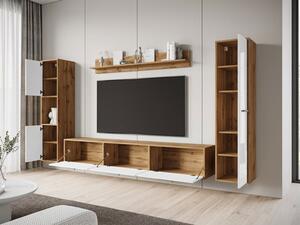 Mobilier living Ikinra XL (Stejar wotan + Negru) . 1104554