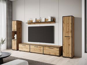 Z0ND0 Mobilier living Ikinra XL (Stejar wotan + Negru) . 1104554