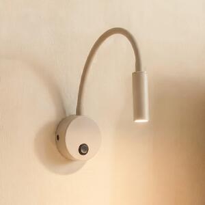TK Lighting Aplică Lagos, nisip/negru, G9, înălțime 45 cm, metal, reglabil, Bej, dormitor, Metal