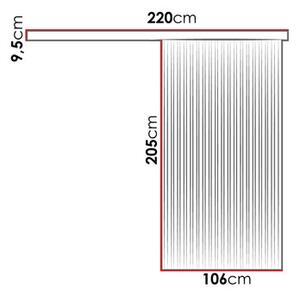 Uși culisante Baxdos 100 (Stejar sonoma + Negru) . 1104637