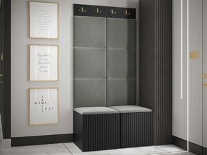 Z0ND0 Mobilier hol Tewarota Slim IV (Negru + Gri) . 1104849