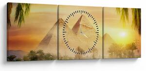 Tablou - Piramide (cu ceas) (90x30 cm)
