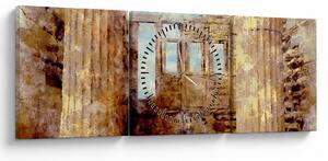 Tablou - Erechtheion, Atena, Grecia (cu ceas) (90x30 cm)