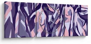 Tablou - Abstract, femei (cu ceas) (90x30 cm)