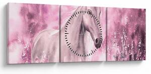 Tablou - Cal pictat (cu ceas) (90x30 cm)