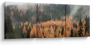 Tablou - Pădure toamna (cu ceas) (90x30 cm)