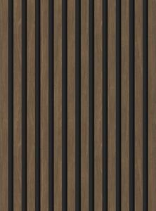 Mexen Lam-B, lamele acustice de perete 275 × 30 cm, placă HDF 4 mm, furnir tehnic, nuc cacao, S100-275307-3015-018