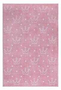 Covor pentru copii roz 160x235 cm Crowns – Hanse Home