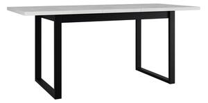 Masă sufragerie extensibilă Elarna 80 x 140 180 III (Stejar artisan + Negru) (pentru 4-8 persoane). 1105372