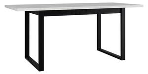 Masă sufragerie extensibilă Elarna 80 x 140 180 III (Stejar artisan + Negru) (pentru 4-8 persoane). 1105372