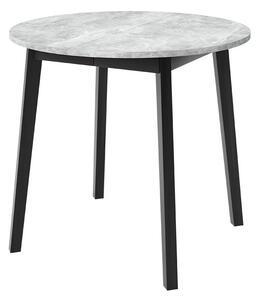 Masă sufragerie extensibilă 90 cm Kertare S 90 (Gri Marmură + Negru) (pentru 2-4 persoane). 1105356