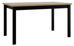 Masă sufragerie extensibilă Deasal 80 x 140 180 II (Stejar sonoma + Negru) (pentru 4-8 persoane). 1105370