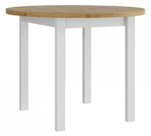 Z0ND0 Masă sufragerie extensibilă Messas 100 130 II L (Stejar artisan + albă) (pentru 2-4 persoane). 1105399