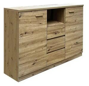 Comoda CANADA CX1, stejar artisan, PAL laminat, 130x42x105 cm