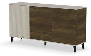 Comoda RANDOM 2 KM-1, casmir/nuc, PAL furniruit, 160x40x82 cm