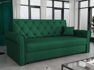 Canapea extensibilă Clovea Roma IV (Verde) (cu sp. depozitare). 1105523