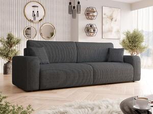 Z0ND0 Canapea extensibilă Euston Sztruks (Gri închis) (cu sp. depozitare). 1105537