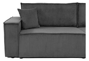 Canapea extensibilă Kasuna Sztruks (Gri închis) (cu sp. depozitare). 1105544