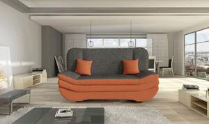 Z0ND0 Canapea extensibilă Lehti (Gri închis + Portocaliu) (cu sp. depozitare). 1105561