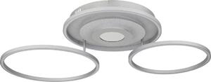 Globo 67824-40 - Plafonieră LED reglabilă MILES 40W/230V 57x99,2 cm argintie + telecomandă