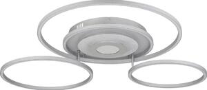 Globo 67824-60 -LED plafonieră reglabilă MILES 60W/230V 80,8x99,2 cm argintie+telecomandă