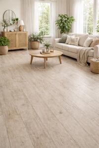 Covorul PVC linoleum Silver Oak 97-1, 1.5 m, 2 m, 2.5 m, 3 m, Crem Bej Suport Pasla 150 x200