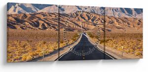 Tablou - Death Valley, Kalifornie, USA (cu ceas) (90x30 cm)