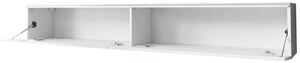 Dulap TV Dlana 180 MDF (Negru grafit + Negru) (cu iluminat LED alb). 1106209