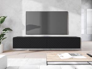 Dulap TV Dlana 180 MDF (Negru grafit + Negru) . 1106207
