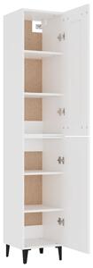 Dulap înalt, alb, 35x34x180 cm, lemn compozit