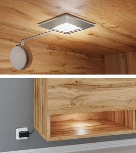 Dulap TV de perete Adenuk 140 MDF (Negru grafit + Negru) . 1106325