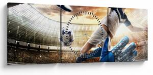 Tablou - Fotbalist (cu ceas) (90x30 cm)
