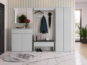 Z0ND0 Mobilier hol Semplo II (Gri + Negru) (cu oglindă). 1104735