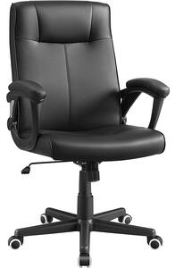 Scaun de birou, scaun pivotant reglabil pe inaltime cu design ergonomic | SONGMICS
