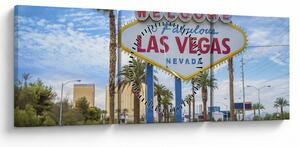 Tablou - Las Vegas (cu ceas) (90x30 cm)