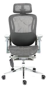 RHYTHM PRO Scaun ergonomic cu funcție Rhythm, sezut Translatie, cotiere 6D, Suport lombar ajustabil, Mesh, Gri