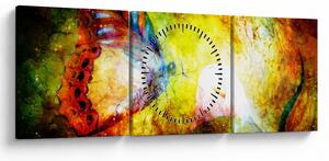 Tablou - Fluture spațial (cu ceas) (90x30 cm)