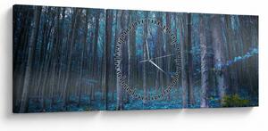Tablou - Pădurea magică (cu ceas) (90x30 cm)