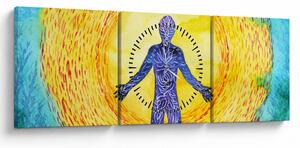 Tablou - Puterea spiritului (cu ceas) (90x30 cm)