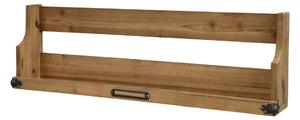 Raft din lemn, cu aspect rustic
