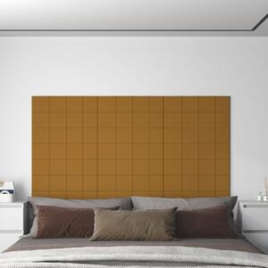 Panouri de perete 12 buc. maro 60x15 cm catifea 1,08 m²