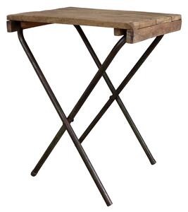 Masuta plianta, din lemn reciclat, aspect rustic, Grimaud - Mara
