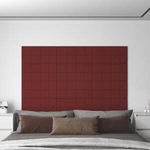 Panouri de perete 12 buc. roșu vin 60x30 cm textil 2,16 m²