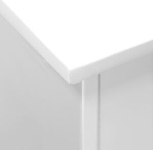 Dulap de depozitare pentru baie 4 sertare alb 30 x 30 x 82 cm